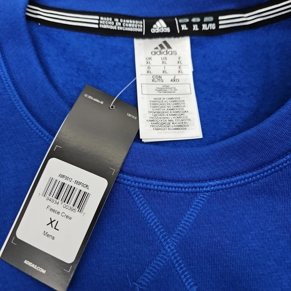 ADIDAS Kansas Jayhawks Sweatshirt Crewneck Henco En Kansas Size XL